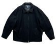 画像1: 90'S RALPH LAUREN 裏地キルティング ウール スポーツジャケット ブラック (VINTAGE)