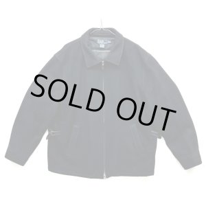 画像: 90'S RALPH LAUREN 裏地キルティング ウール スポーツジャケット ブラック (VINTAGE)