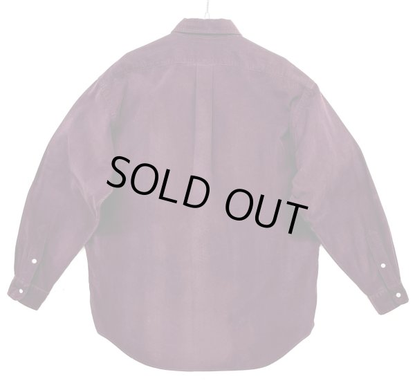 画像3: 90'S RALPH LAUREN "BLAKE" コーデュロイ 長袖 BDシャツ ボルドー (VINTAGE)