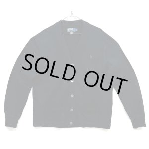 画像: 90'S RALPH LAUREN コットン カーディガン ブラック (VINTAGE) 