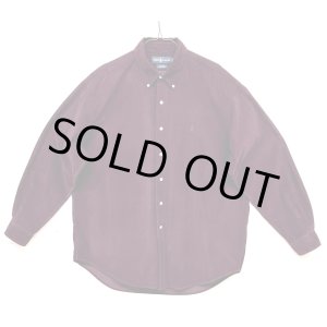 画像: 90'S RALPH LAUREN "BLAKE" コーデュロイ 長袖 BDシャツ ボルドー (VINTAGE)