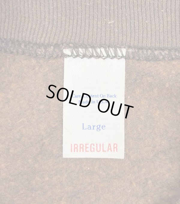 画像2: 80'S UNKNOWN ラグランスリーブ クルーネック スウェットシャツ ヘザーブラウン USA製 (VINTAGE)