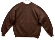 画像3: 80'S UNKNOWN ラグランスリーブ クルーネック スウェットシャツ ヘザーブラウン USA製 (VINTAGE)