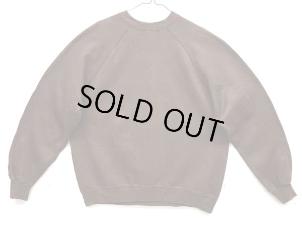 画像3: 80'S UNKNOWN ラグランスリーブ クルーネック スウェットシャツ ヘザーブラウン USA製 (VINTAGE)