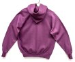 画像4: 80'S UNKNOWN ラグランスリーブ スウェット パーカー パープル USA製 (DEADSTOCK)