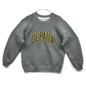 画像: 80'S ARTEX ラグランスリーブ クルーネック スウェットシャツ ヘザーグレー USA製 (VINTAGE)