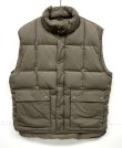 画像1: 90'S EDDIE BAUER 黒タグ グースダウン ダウンベスト ブラウン (VINTAGE) 