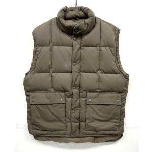 画像: 90'S EDDIE BAUER 黒タグ グースダウン ダウンベスト ブラウン (VINTAGE) 