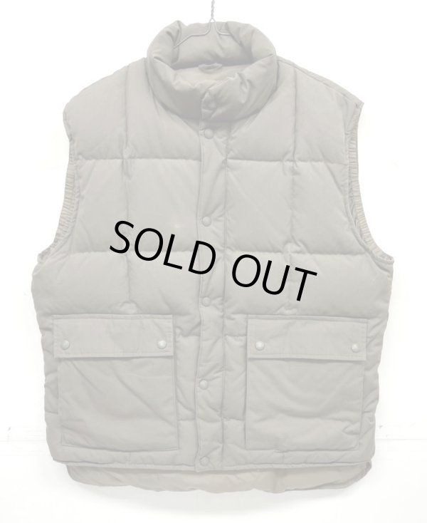 画像1: 90'S EDDIE BAUER 黒タグ グースダウン ダウンベスト ブラウン (VINTAGE) 