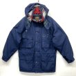 画像1: 90'S EDDIE BAUER 黒タグ 裏地ブランケット マウンテンパーカー ネイビー (VINTAGE) 