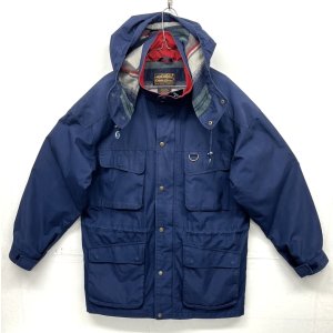 画像: 90'S EDDIE BAUER 黒タグ 裏地ブランケット マウンテンパーカー ネイビー (VINTAGE) 