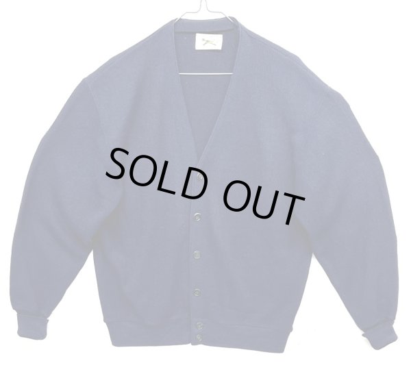 画像1: 70'S JC PENNEY "THE FOX SWEATER" アクリル カーディガン ネイビー (VINTAGE) 