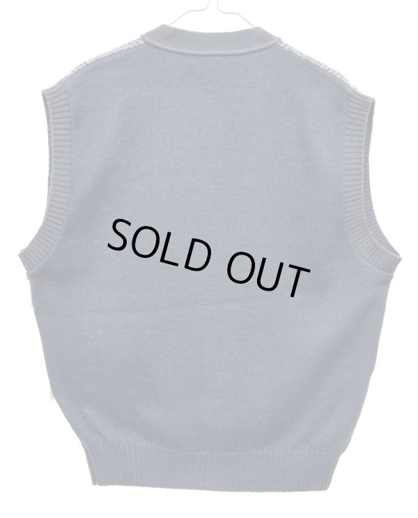 画像4: 80'S PENDLETON ウール ニットベスト グレンチェック/チャコール USA製 (DEADSTOCK) 