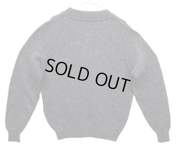 画像4: 90'S LANDS' END ウール ヘンリーネックセーター チャコール USA製 (VINTAGE) 