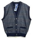 画像1: 80'S PENDLETON ウール ニットベスト グレンチェック/チャコール USA製 (DEADSTOCK) 