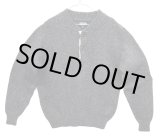 画像: 90'S LANDS' END ウール ヘンリーネックセーター チャコール USA製 (VINTAGE) 