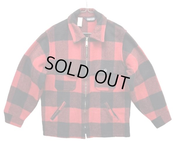 画像1: 90'S LANDS' END マッキーノクルーザージャケット バッファローチェック IDEALジップ USA製 (VINTAGE) 