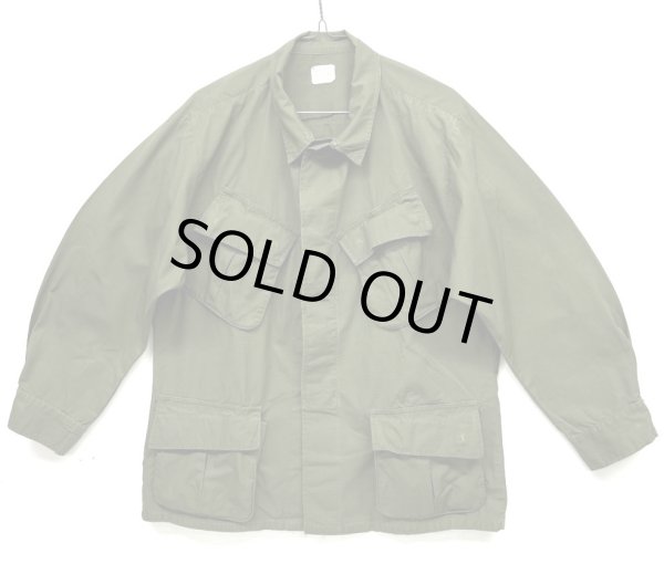 画像1: 60'S アメリカ軍 US ARMY "JUNGLE FATIGUE" リップストップ ファティーグジャケット M-SHORT (VINTAGE)