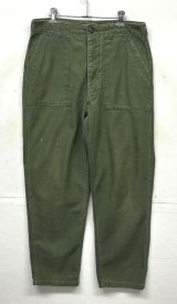 画像: 70'S アメリカ軍 US ARMY "OG107" コットンサテン ベイカーパンツ ミリタリーグリーン (VINTAGE)