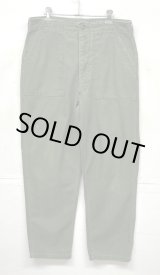 画像: 70'S アメリカ軍 US ARMY "OG107" コットンサテン ベイカーパンツ ミリタリーグリーン (VINTAGE)