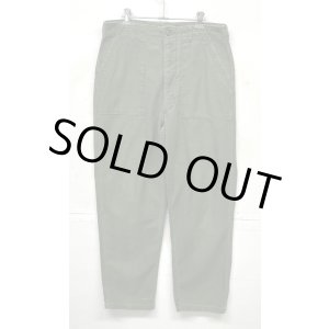 画像: 70'S アメリカ軍 US ARMY "OG107" コットンサテン ベイカーパンツ ミリタリーグリーン (VINTAGE)