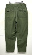 画像3: 70'S アメリカ軍 US ARMY "OG107" コットンサテン ベイカーパンツ ミリタリーグリーン (VINTAGE)