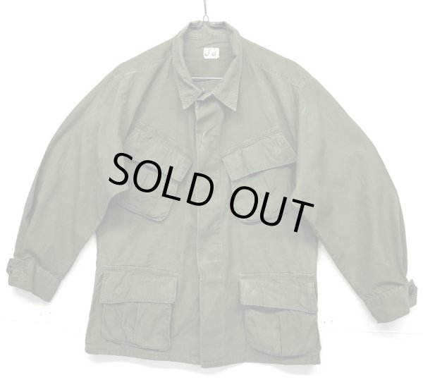 画像1: 60'S アメリカ軍 US ARMY "JUNGLE FATIGUE" リップストップ ファティーグジャケット S-SHORT (VINTAGE)