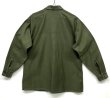 画像4: 60'S アメリカ軍 US ARMY OG107 コットンサテン ユーティリティシャツ 16 1/2 x 34 (VINTAGE)
