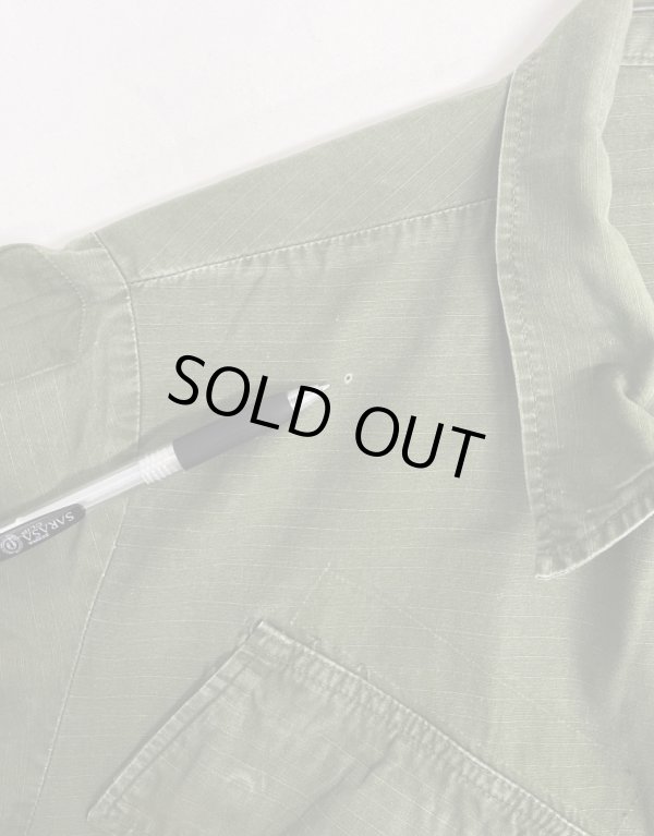 画像6: 60'S アメリカ軍 US ARMY "JUNGLE FATIGUE" リップストップ ファティーグジャケット S-SHORT (VINTAGE)