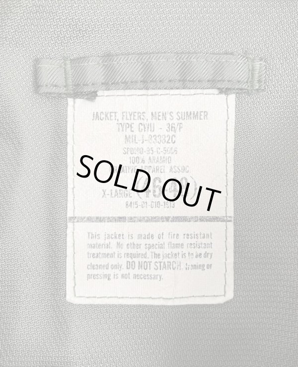 画像2: 90'S アメリカ軍 USAF "CWU-36/P" アラミド フライトジャケット セージグリーン (VINTAGE) 