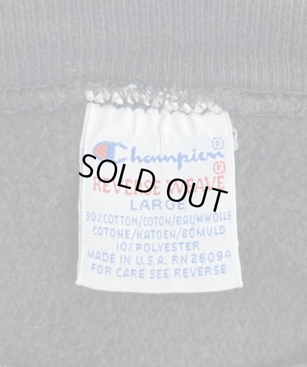 画像2: 90'S CHAMPION "LILLEHAMMER '94" 刺繍タグ リバースウィーブ ブラック USA製 (VINTAGE)