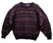 画像1: 80'S BROOKS BROTHERS ウール100% フェアアイルセーター イングランド製 (VINTAGE)
