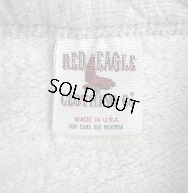 画像2: 90'S RED EAGLE CLOTHING by RUSSELL CORP スウェットカーディガン アッシュグレー USA製 (VINTAGE)