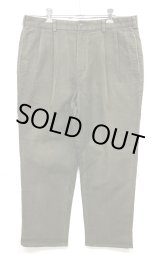 画像: 00'S BROOKS BROTHERS "ELLIOT" ツープリーツ モールスキンパンツ オリーブ (VINTAGE)