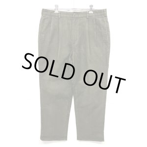 画像: 00'S BROOKS BROTHERS "ELLIOT" ツープリーツ モールスキンパンツ オリーブ (VINTAGE)