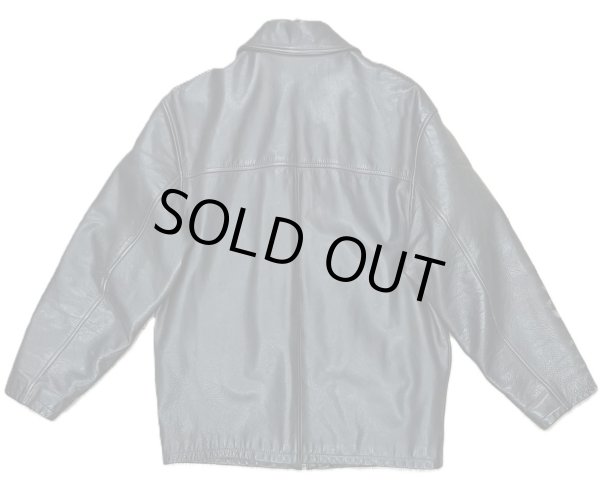 画像4: 90'S J.CREW 旧タグ 裏地キルティング レザー カーコート ブラック (VINTAGE)