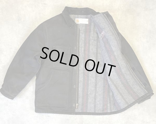 画像3: 80'S CARHARTT "TRADITIONAL COAT" 裏地ブランケット ダックジャケット ブラック USA製 (VINTAGE)