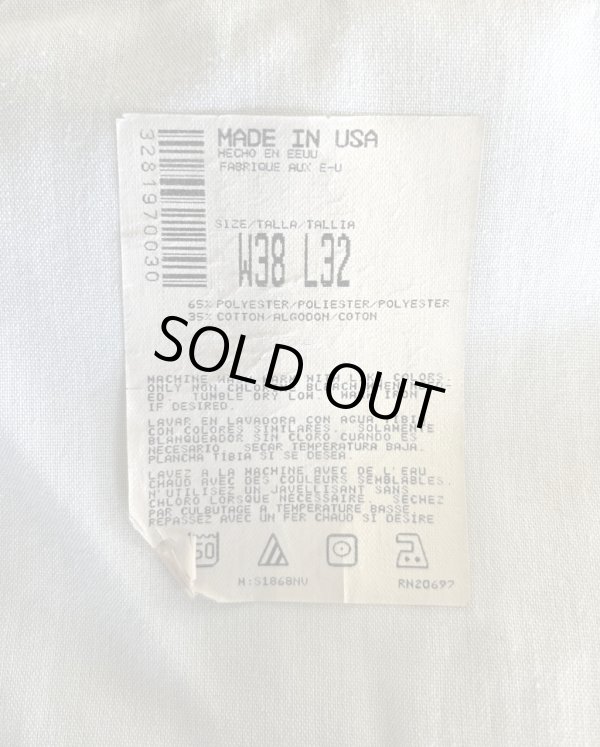 画像2: 90'S DICKIES ツープリーツ ワークパンツ ネイビー USA製 (VINTAGE)