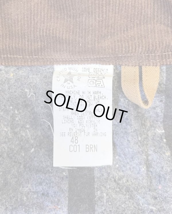 画像2: 90'S CARHARTT "MICHIGAN CHORE COAT" 裏地ブランケット ダックジャケット ブラウン USA製 (VINTAGE)