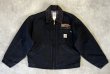 画像1: 00'S CARHARTT "DETROIT JACKET" 裏地ブランケット ダックジャケット ブラック USA製 (VINTAGE)