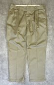 画像1: 80'S DICKIES チビタグ ツープリーツ ワークパンツ ベージュ USA製 (VINTAGE)