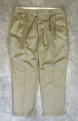 画像: 80'S DICKIES チビタグ ツープリーツ ワークパンツ ベージュ USA製 (VINTAGE)