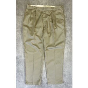 画像: 80'S DICKIES チビタグ ツープリーツ ワークパンツ ベージュ USA製 (VINTAGE)