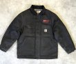 画像1: 80'S CARHARTT "TRADITIONAL COAT" 裏地ブランケット ダックジャケット ブラック USA製 (VINTAGE)