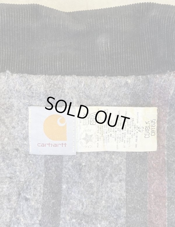 画像2: 80'S CARHARTT "TRADITIONAL COAT" 裏地ブランケット ダックジャケット ブラック USA製 (VINTAGE)