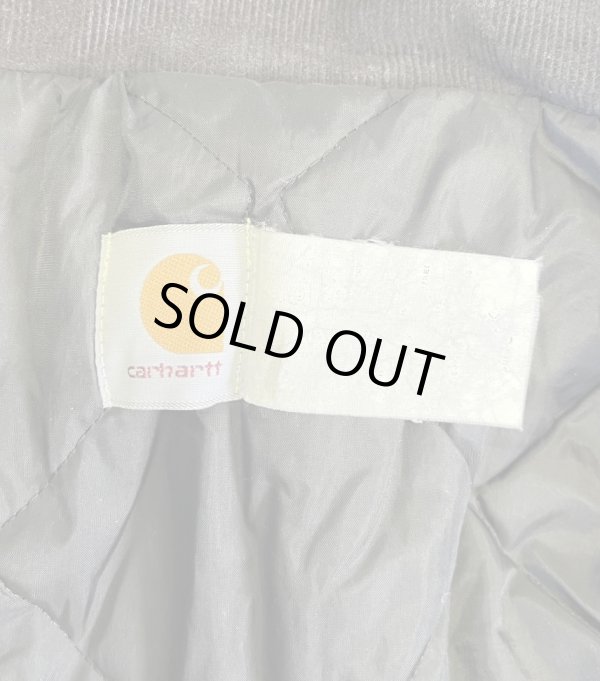 画像2: 80'S CARHARTT "TRADITIONAL COAT" 裏地キルティング ダックジャケット ブラック USA製 (VINTAGE)