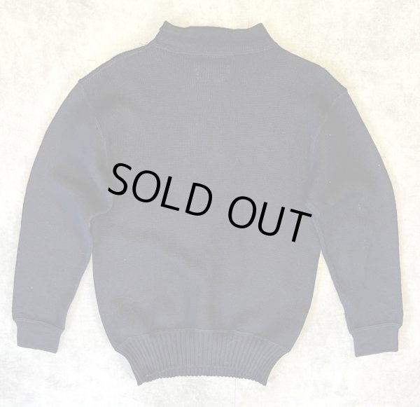 画像3: 50'S アメリカ軍 US NAVY ウール モックネック ゴブセーター ダークネイビー (VINTAGE) 