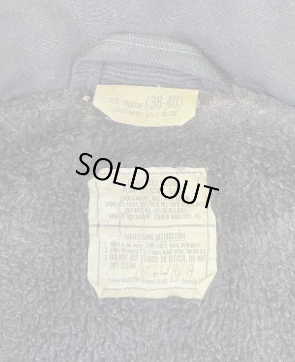 画像2: 90'S アメリカ軍 US NAVY "A-2" アラミド デッキジャケット ネイビー (VINTAGE)