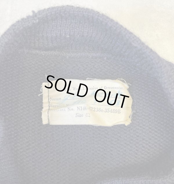 画像2: 50'S アメリカ軍 US NAVY ウール モックネック ゴブセーター ダークネイビー (VINTAGE) 