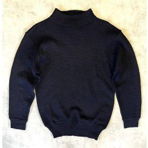 画像: 50'S アメリカ軍 US NAVY ウール モックネック ゴブセーター ダークネイビー (VINTAGE) 